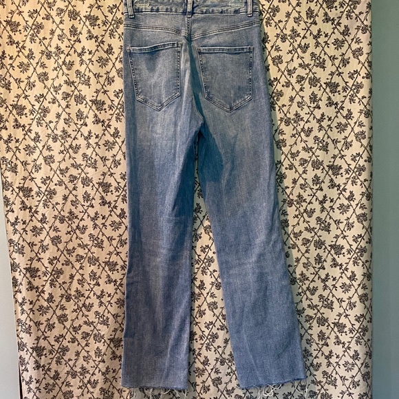 Express Light Blue Modern Straight Leg Jeans - Picture 2 of 6